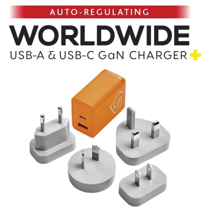 Worldwide USB-A & USB-C Gan Charger 65w