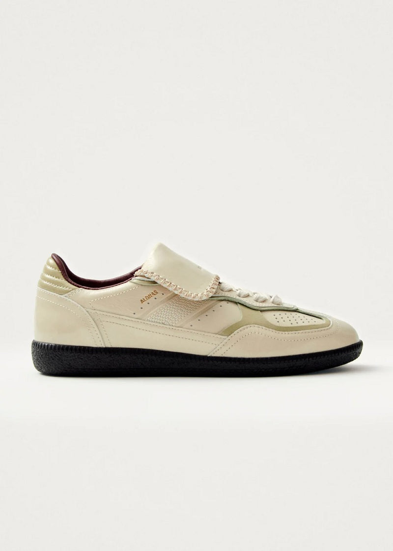 Womens Tb.490 Club Onix Cream Leather Sneakers
