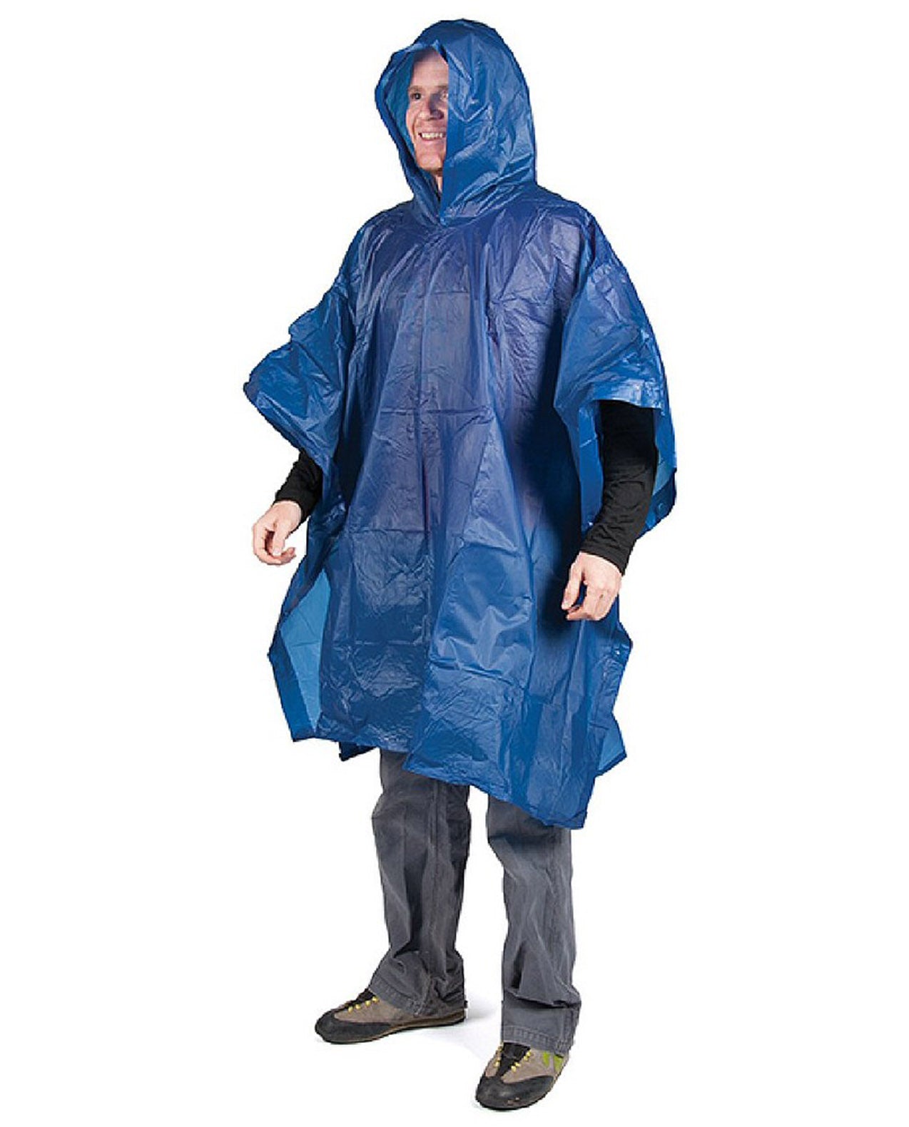 Peregrine Vinyl Poncho Blue