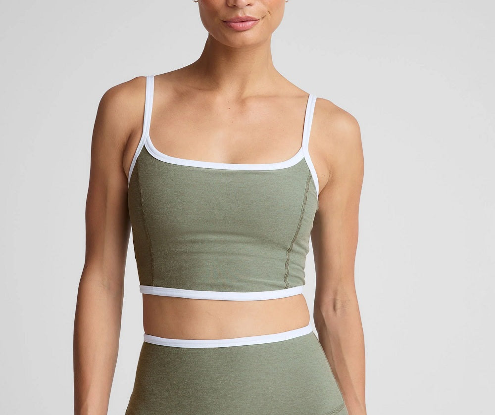 Womens Spacedye New Moves High Cropped Tank