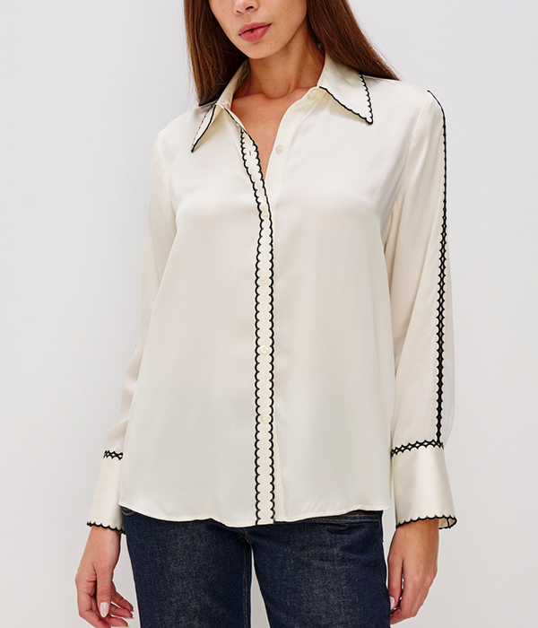Womens Aloise Top in Ivory