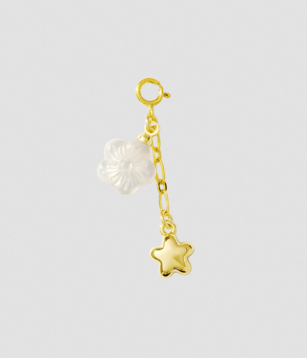 Womens Hair Clip Charm — Flower Duo