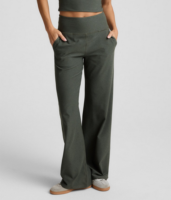Womens Spacedye Laid Back Wide Leg Pant