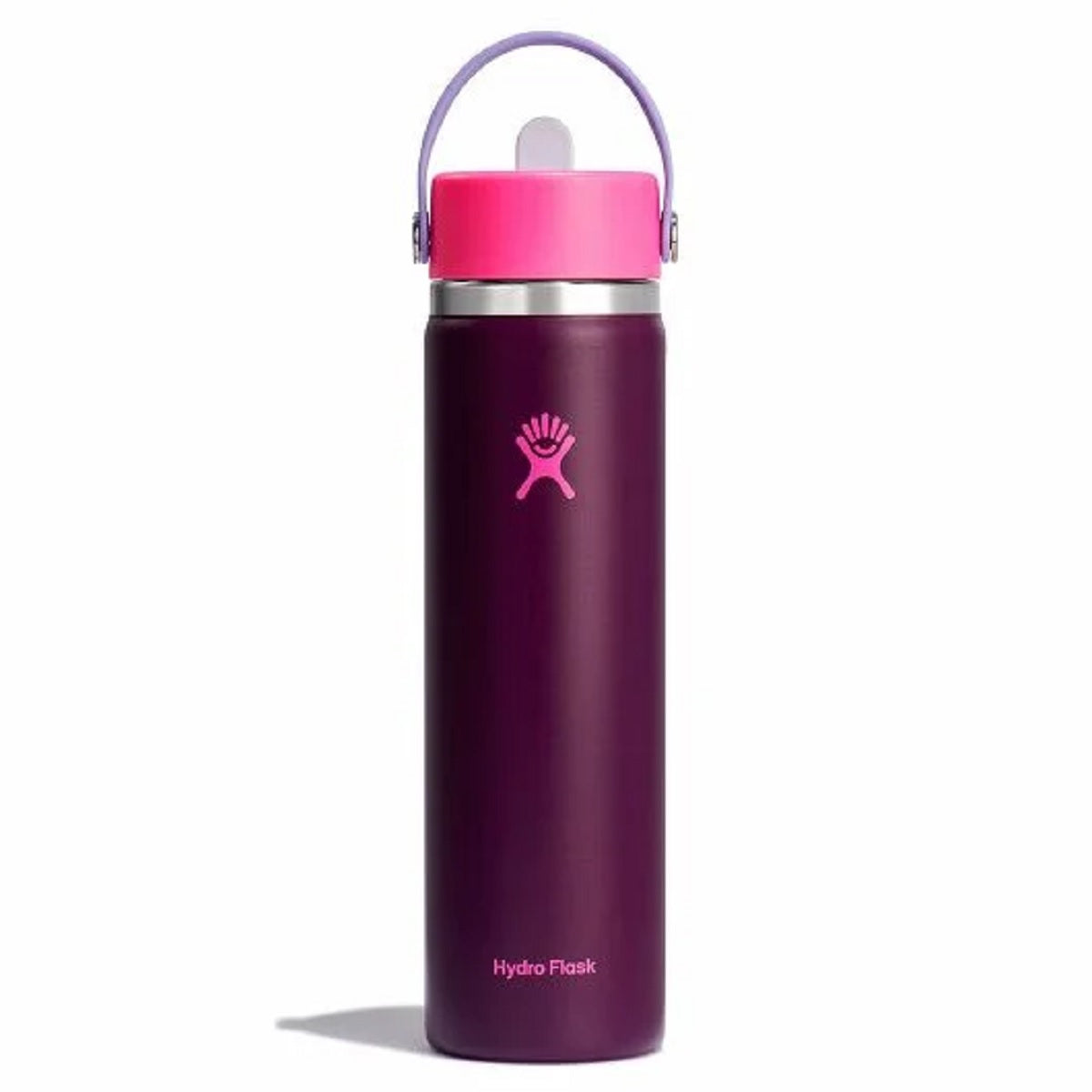 24 Oz Wide Flex Straw Cap Le - Sugarplum