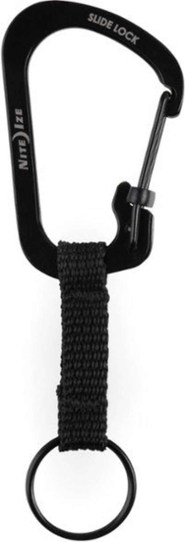Slidelock Keyring Stainless Steel in Black