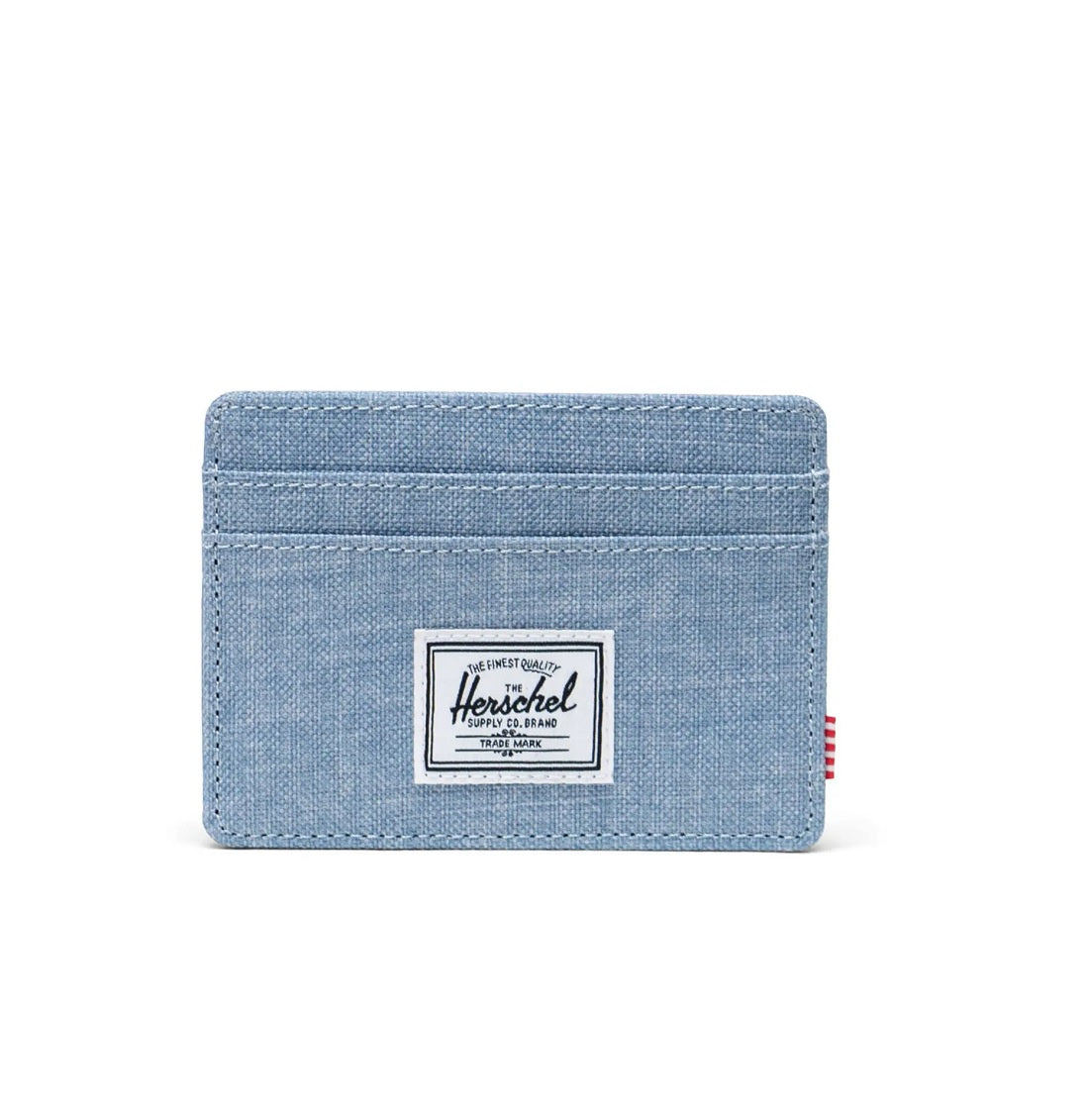 Charlie Cardholder in Ashley Blue Crosshatch