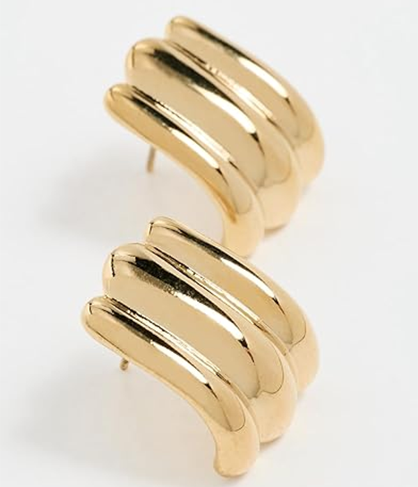 Womens Crush Gold Earring