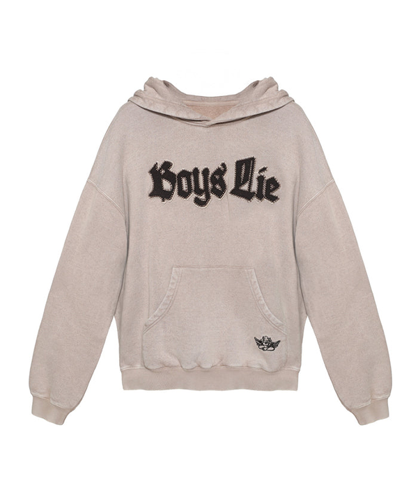 Womens Rocker Racer Hoodie in Taupe
