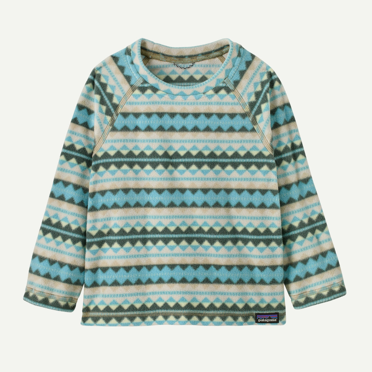 Patagonia Baby Micro D Crew F26 - DSSB_Diamond Stripe: Snowmelt Blue