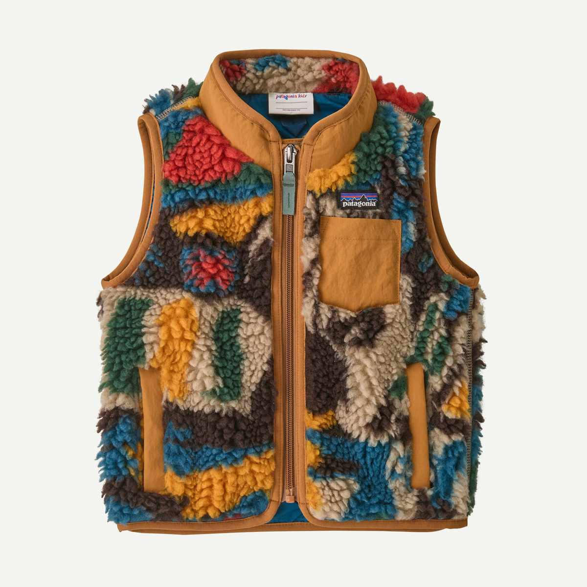 Patagonia Baby Retro-X Vest- Let's Chat More: Den Brown