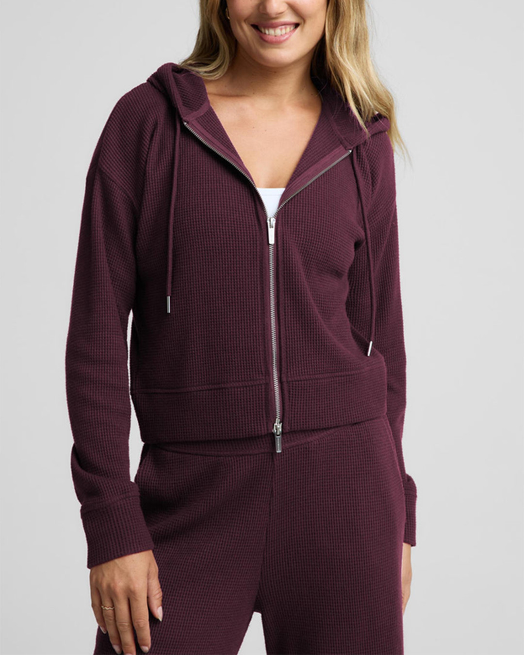 Rest Day Waffle Hooded Jacket