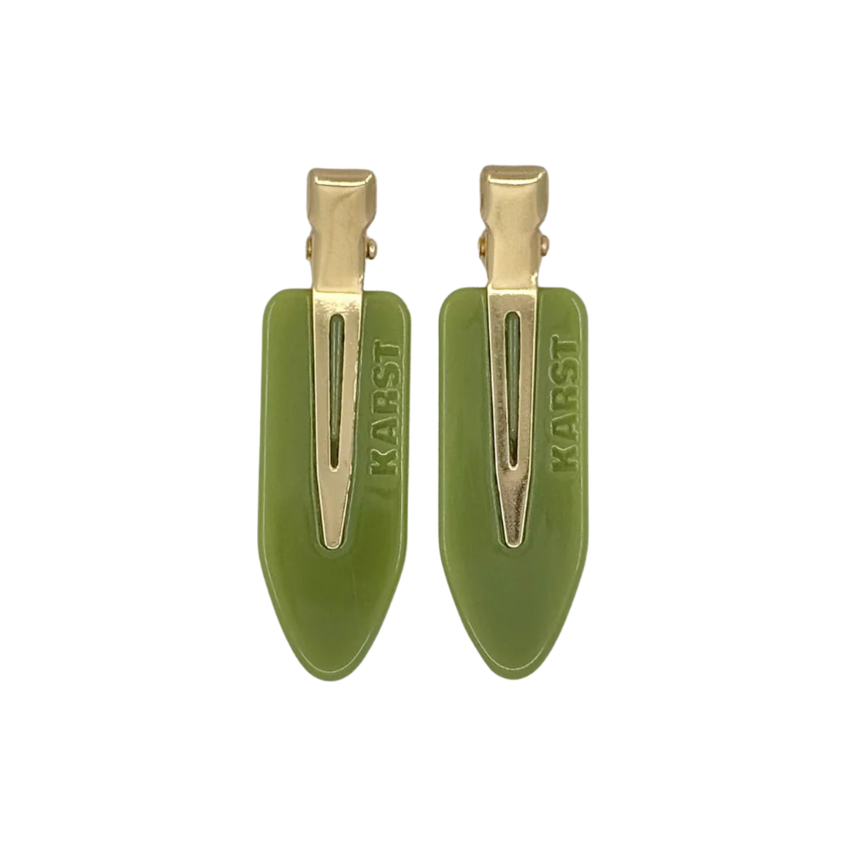 Karst Creaseless Clips (Set of 2) โ Olive-Olive