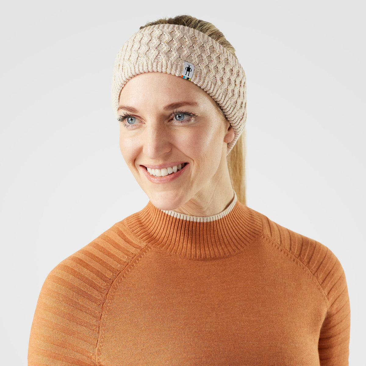 Smartwool Fleece Lined Headband - M59_Almond Donegal