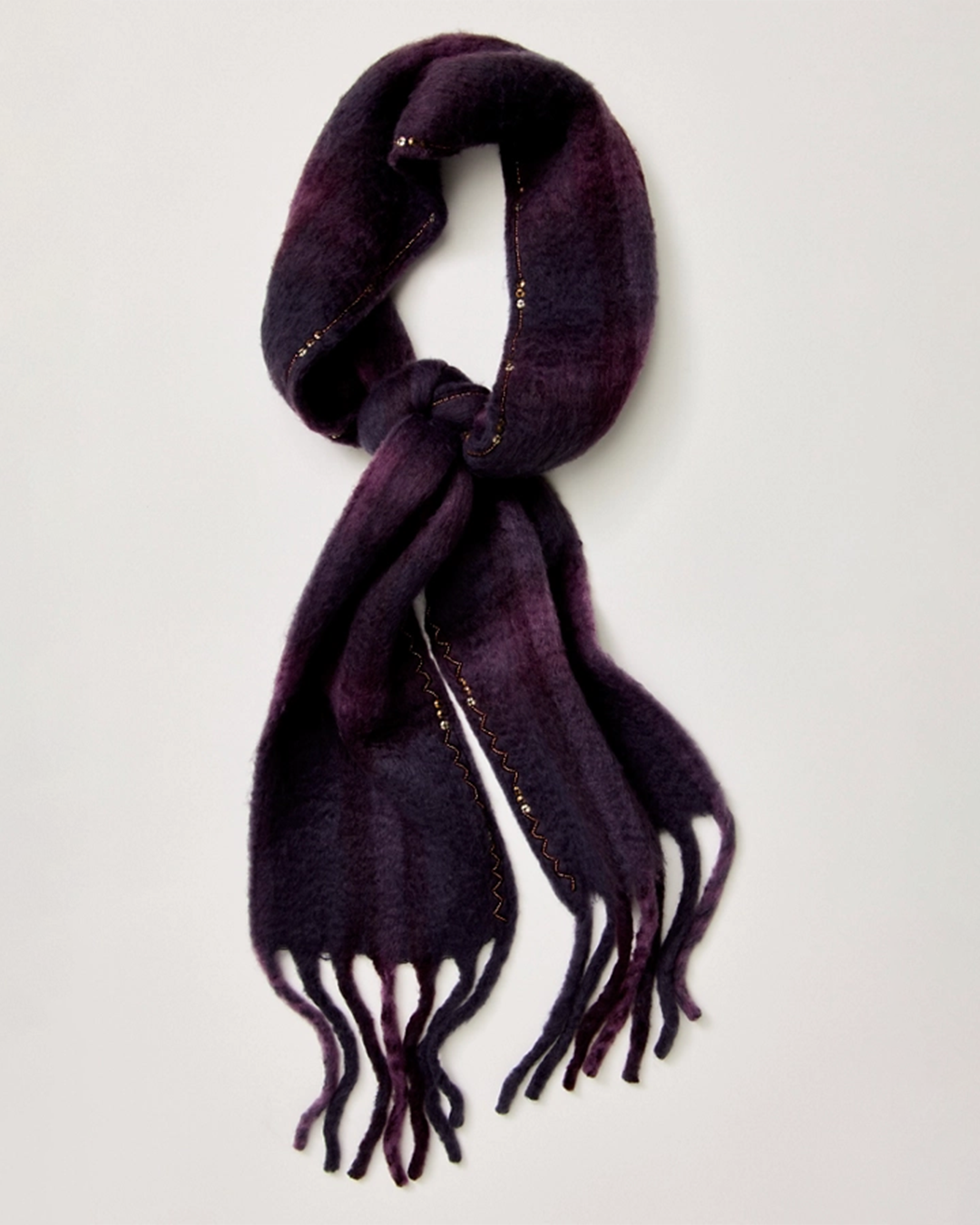 Womens Highland Plaid Skinny Scarf