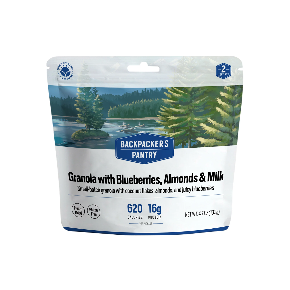 Backpacker's Pantry Granola With Blueberries and Milk
