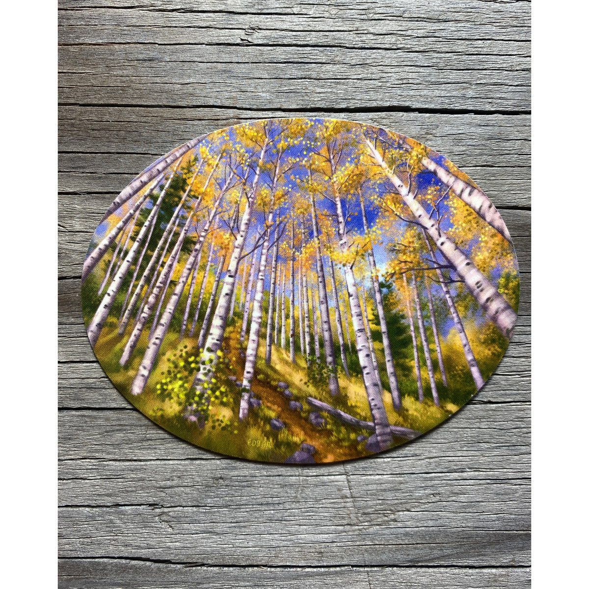 Sticker Art Hike Through The Aspens Sticker