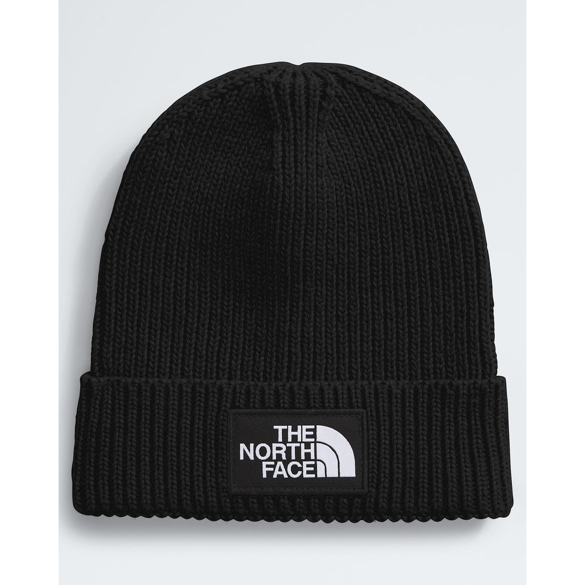 The North Face Kids TNF Logo Box Cuffed Beanie - TNF Black