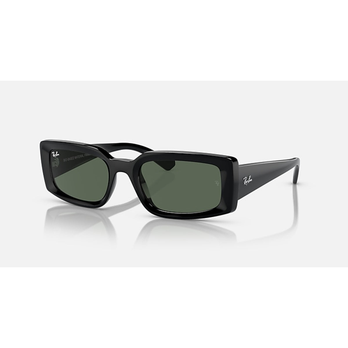 Rayban Kiliane Sunglasses in Black w/ Dark Green Lens - Black w/ Dark Green Lens