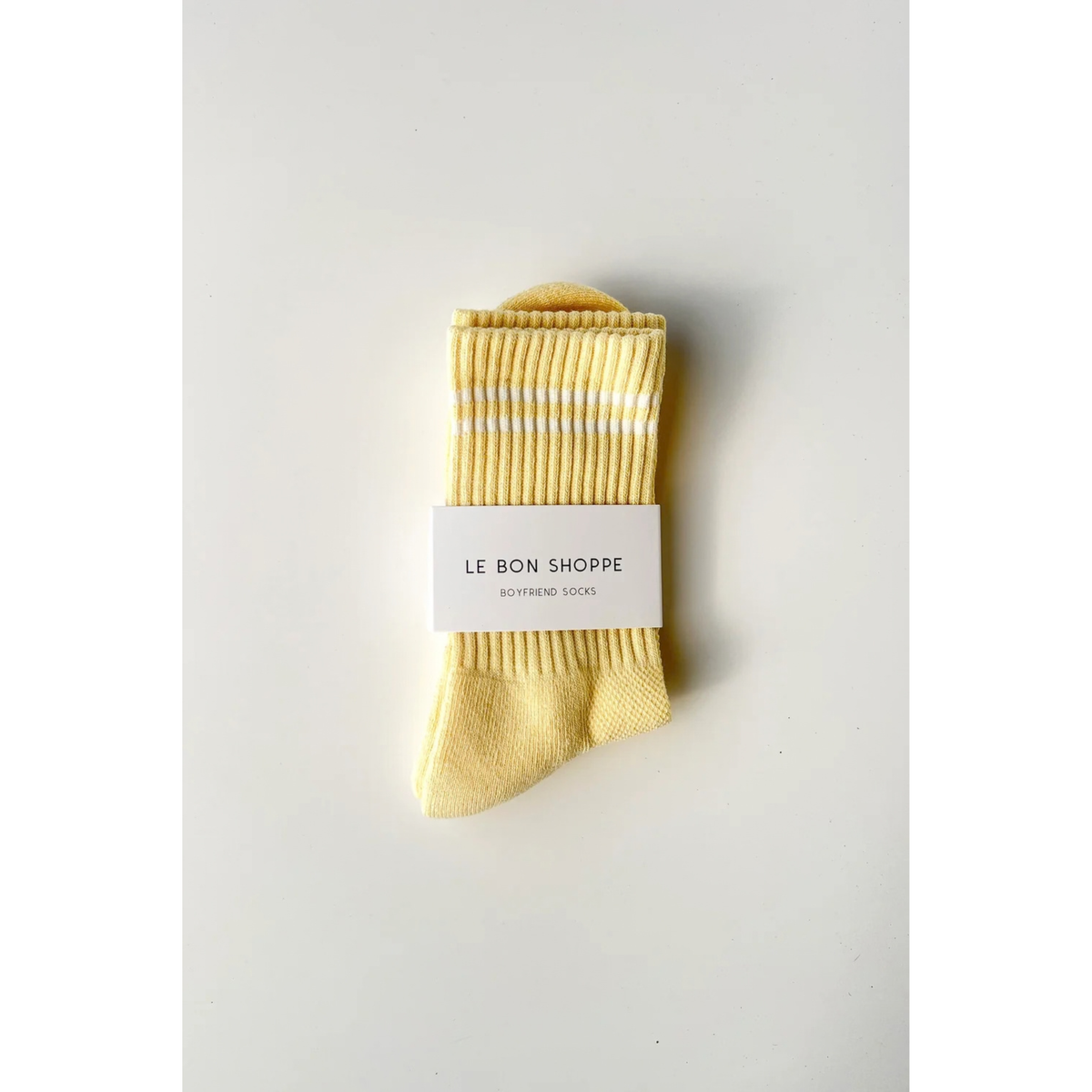 LE BON Boyfriend Socks-Lemonade