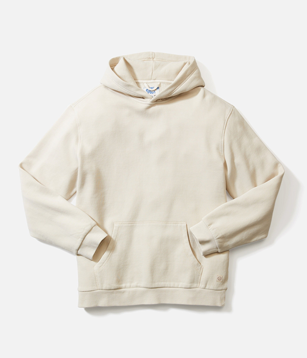 Mens Relaxed Cloud 9 Fleece Hoodie in Whitecap