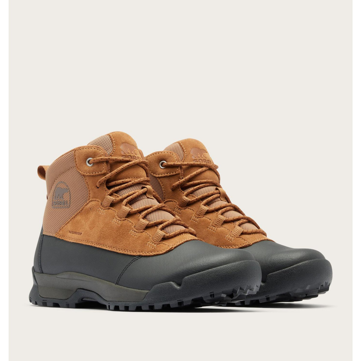 Sorel Mens Buxton Lite Lace Plus WP - 286_Elk Black