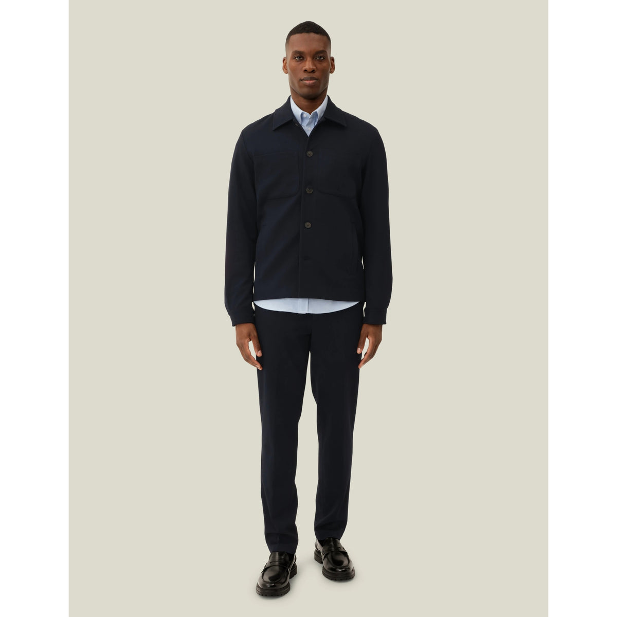 Les Deux Mens Como Hybrid Jacket - Navy