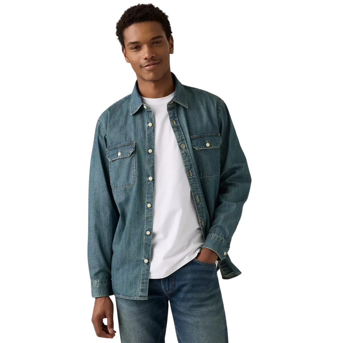 Levis Premium Mens Jackson Worker Chopper - Dark Wash