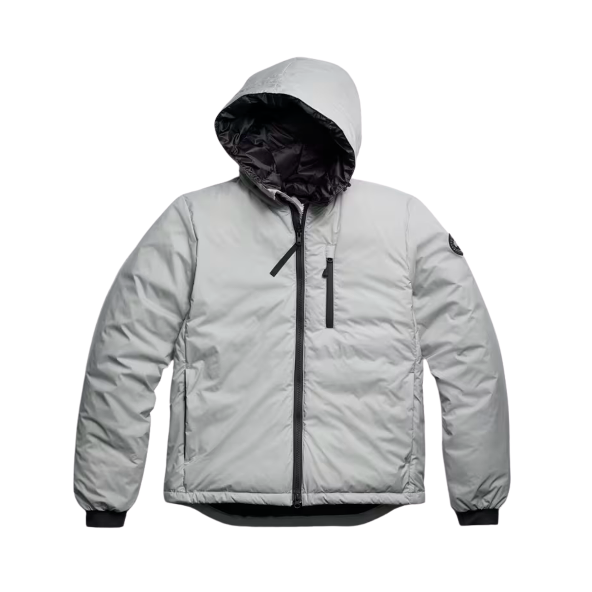 Canada Goose Mens Lodge Hoody - Black Disc-Stratus Grey
