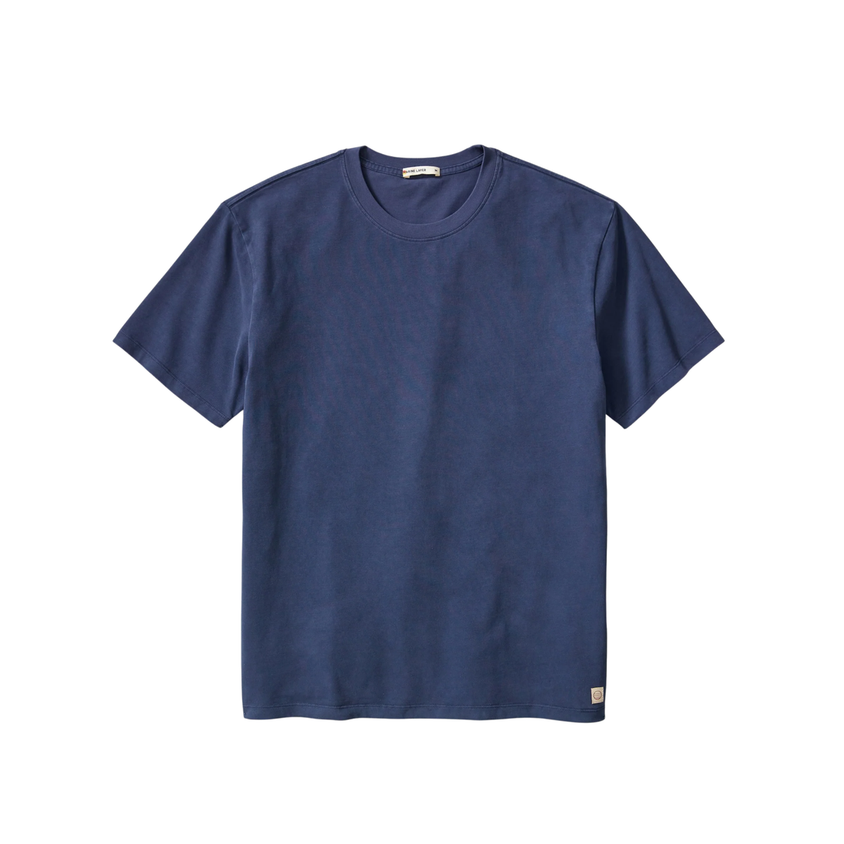 Marine Layer Mens Luxe 250 Relaxed Tee - Mood Indigo