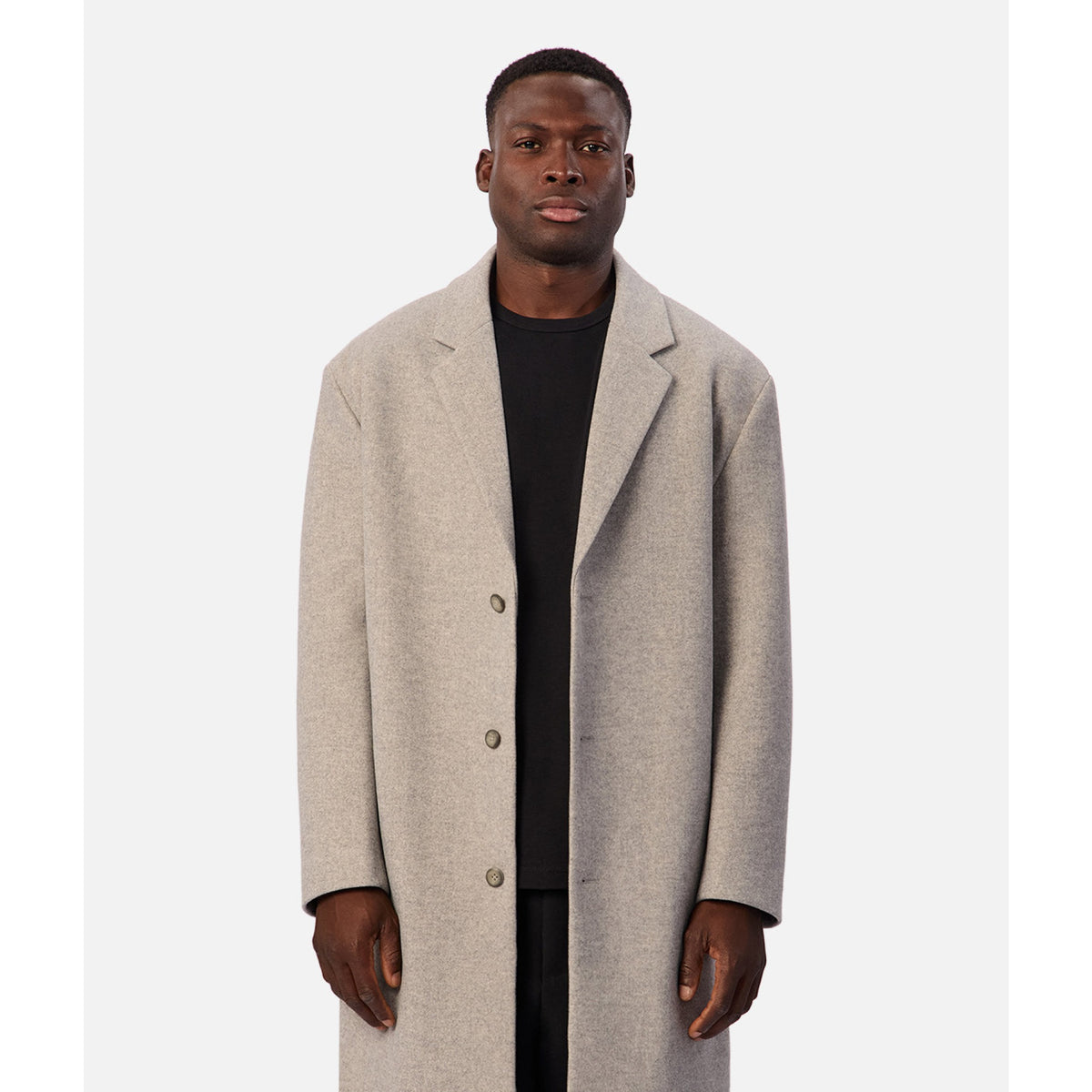 Industrie Mens The Jacques Coat - Lt Grey