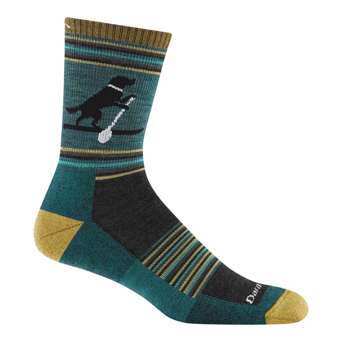 Darn Tough Vermont Mens Willoughby Micro Crew Lightweight with Cushion Willow