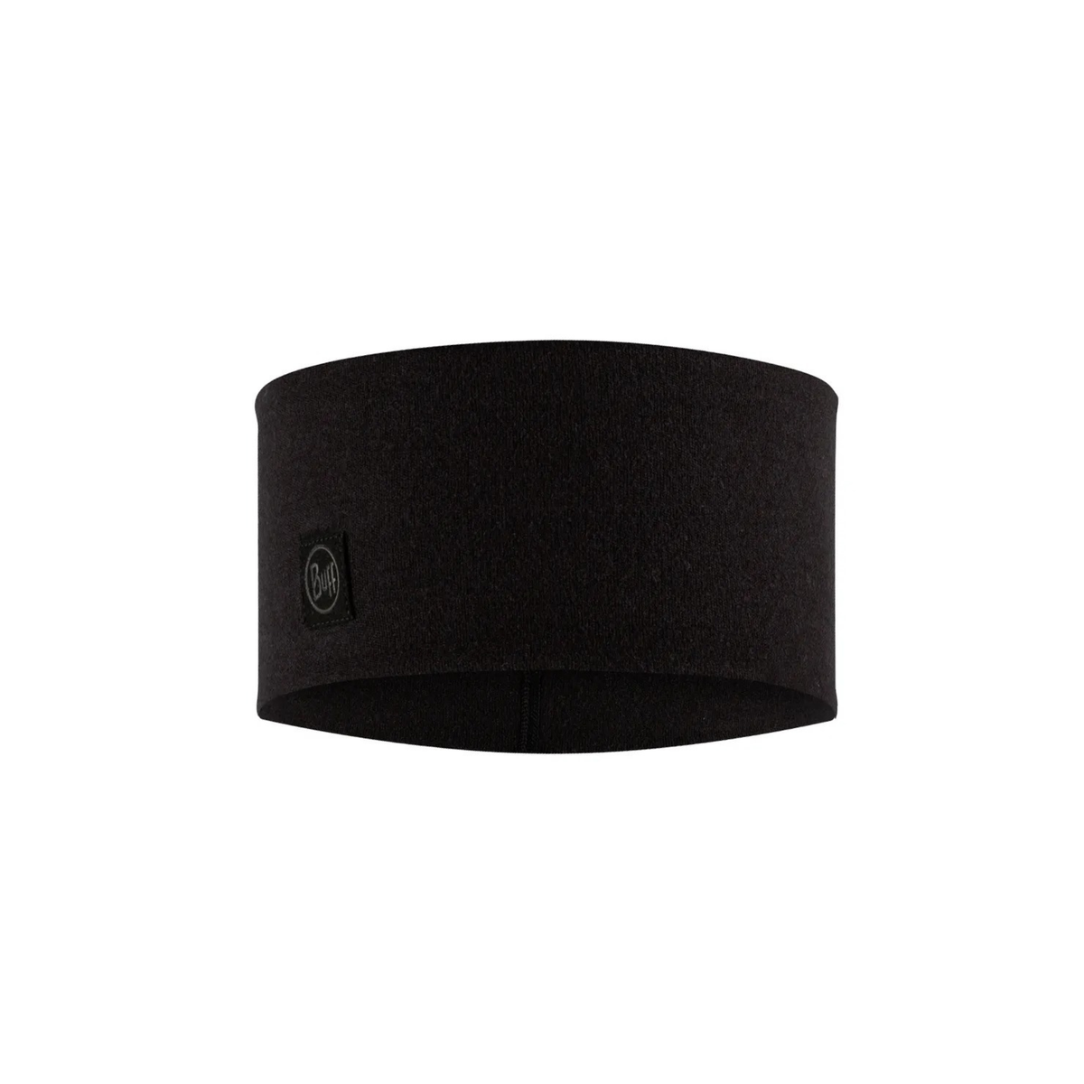 Buff Merino Wide Headband Solid Adult - Black