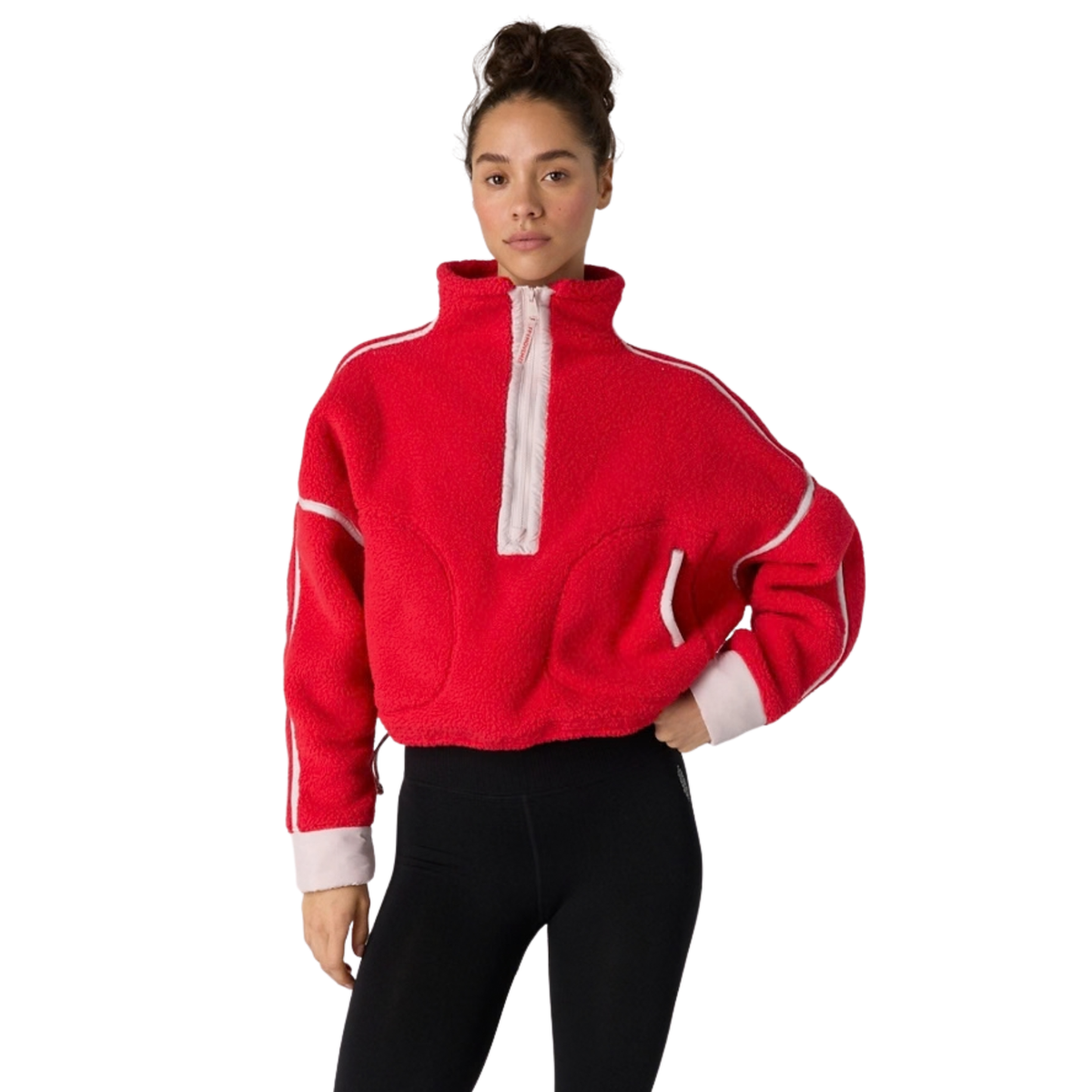 Free People Mountain High 1/2 Zip-Candy Apple