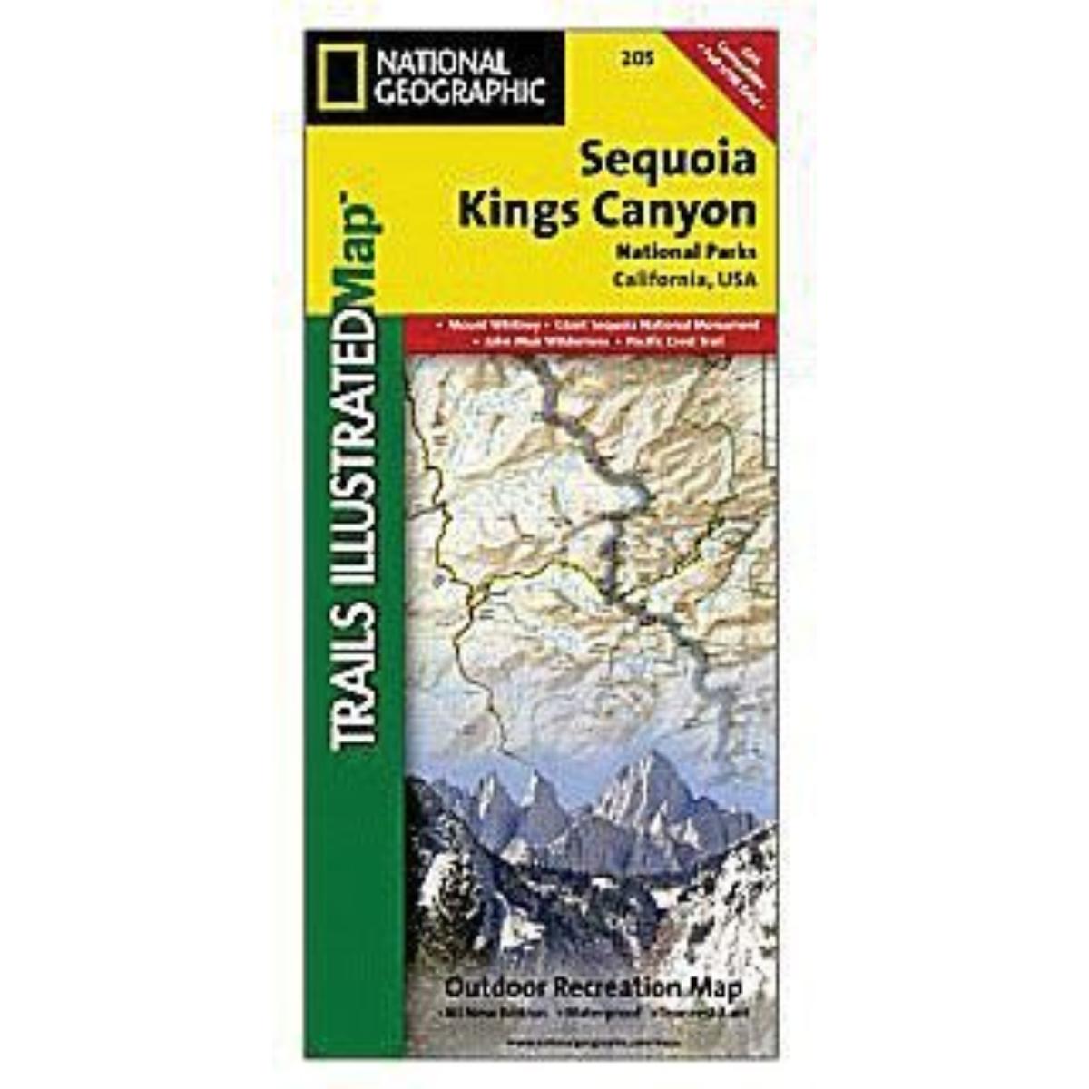 Liberty Mountain National Geo Map Sequoia/Kings Canyon N.P. #205