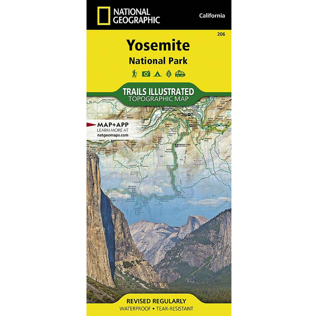 National Geographic Maps National Geo Maps Yosemite Natl. Park #206