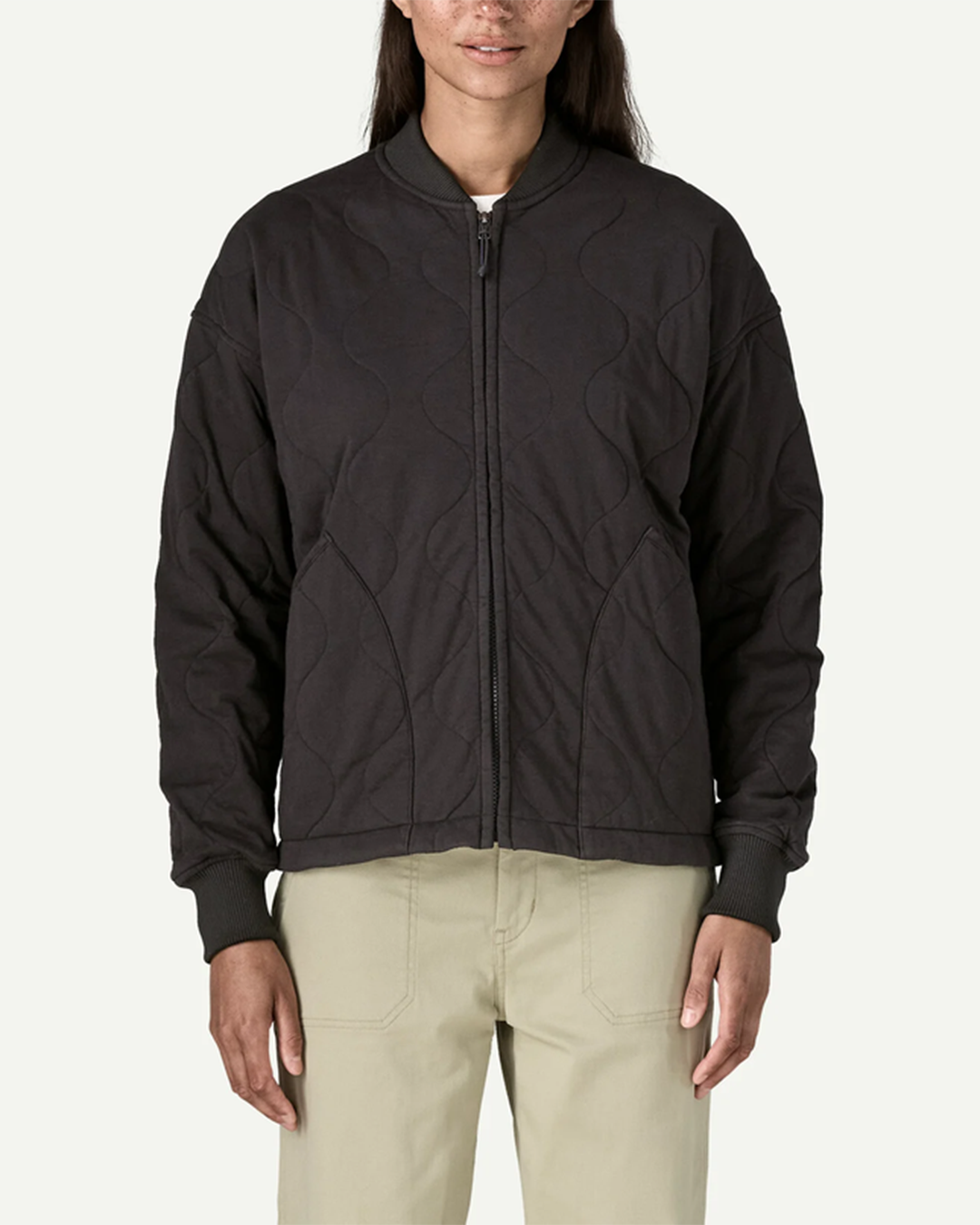 Womens Daily Quilted Bomber Jacket