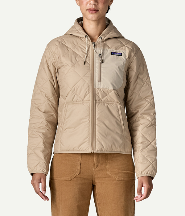 Womens Diamond Quilted Bomber Hoody