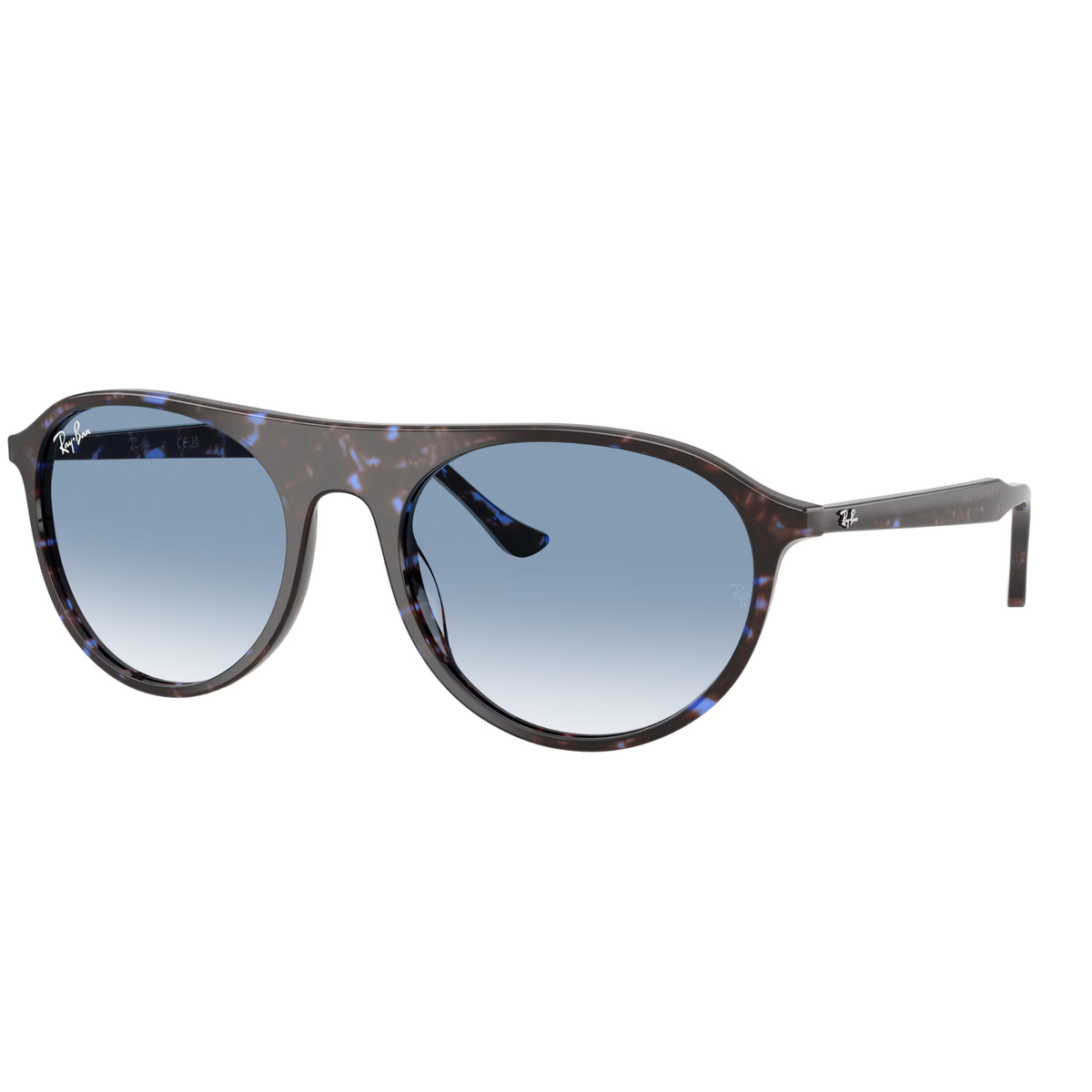 Rayban RB2215-14303F in Havana Blue Turtle / Clear Gradient Blue-Havana Blue Turtle / Clear Gradient Blue