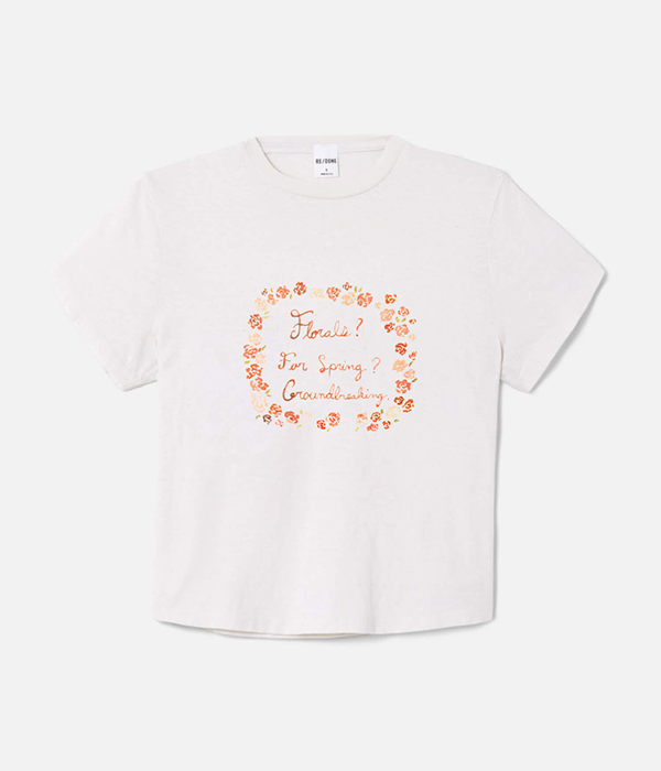 Womens Florals 1950s Boxy Tee