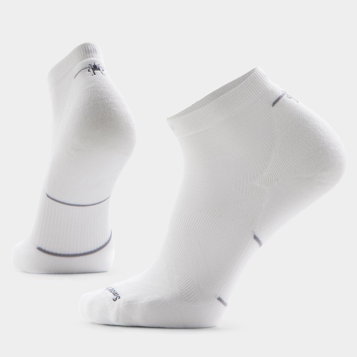 Smartwool Run Targeted Cushion Ankle Socks - White-White