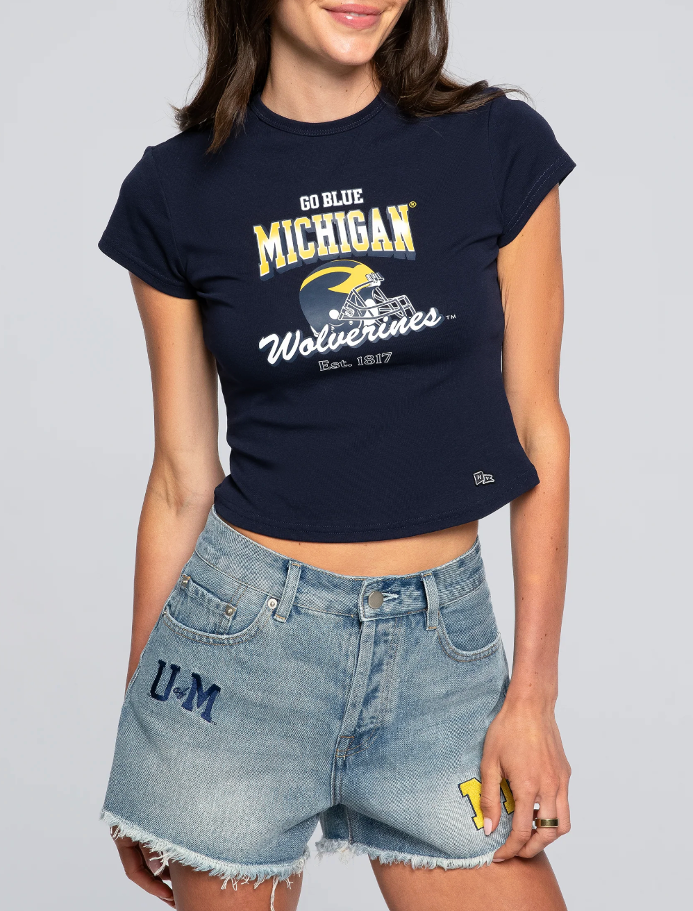 Womens Michigan Baby Tee