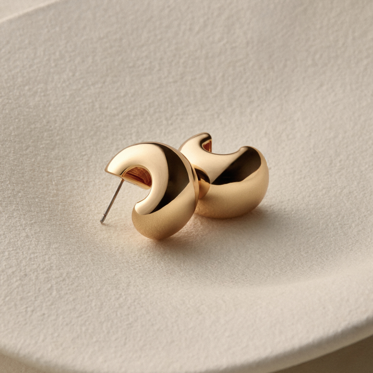 Jenny Bird Small Gemma Hoops - High Polish Gold