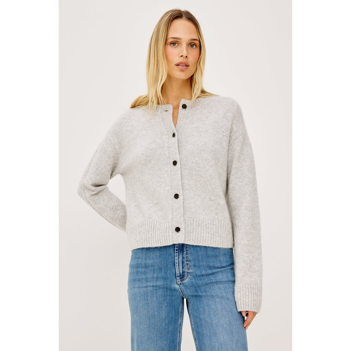 Rails Womens Carre Sweater in Heather Grey - Heather Grey