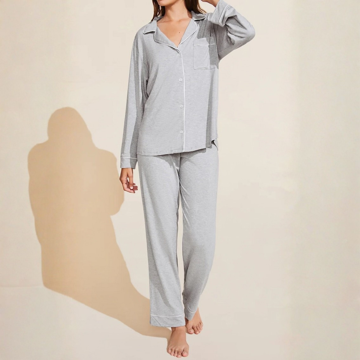 Womens Gisele Long PJ Set