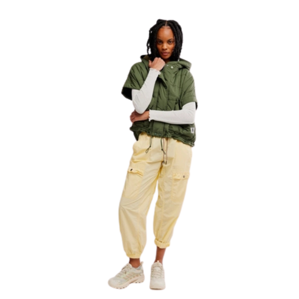 Free People Womens Happy Trails Poncho- IVY
