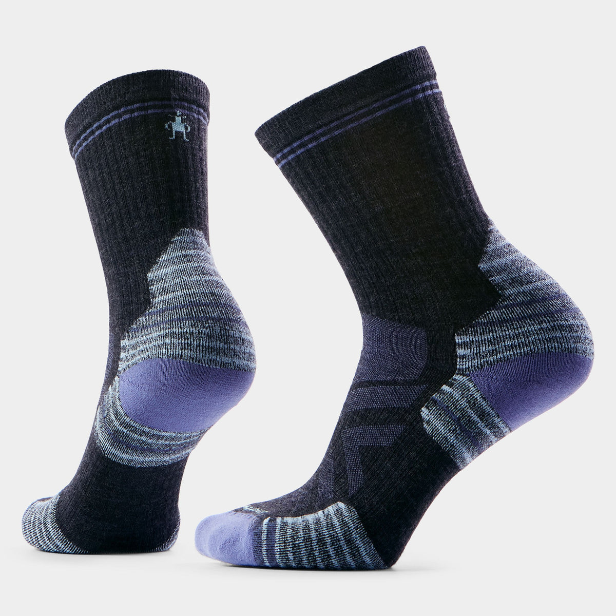 Smartwool Womens Hike Targeted Cushion Mid Crew Socks - Charcoal