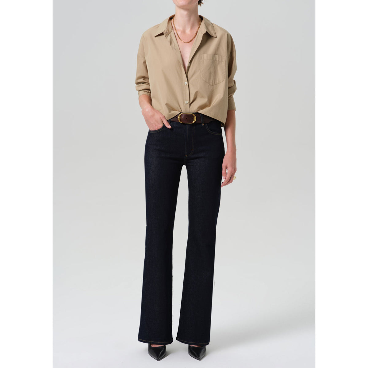 Citizens Of Humanity Womens Lilah 32.5" in Inky Rise - Inky Rise