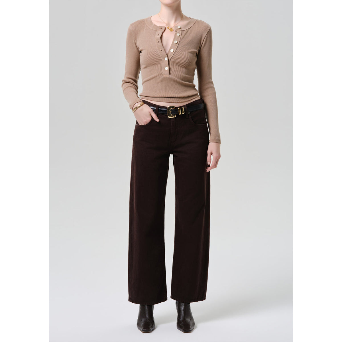 Citizens Of Humanity Womens Lindz Easy Straight - Carob