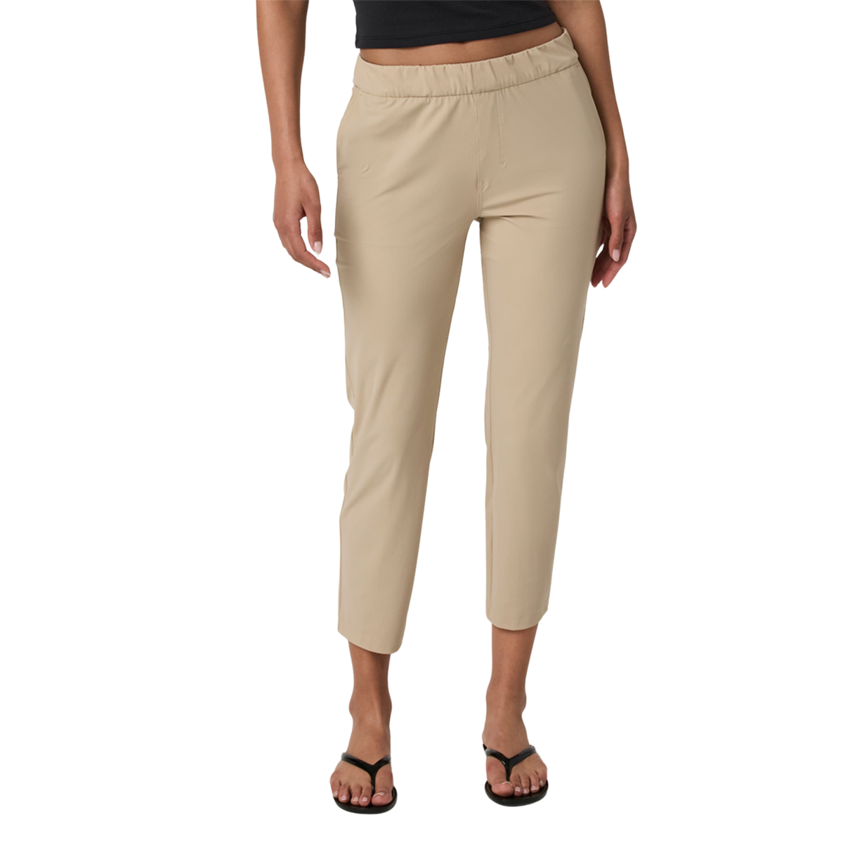 Vuori Womens Miles Ankle Pant-Khaki
