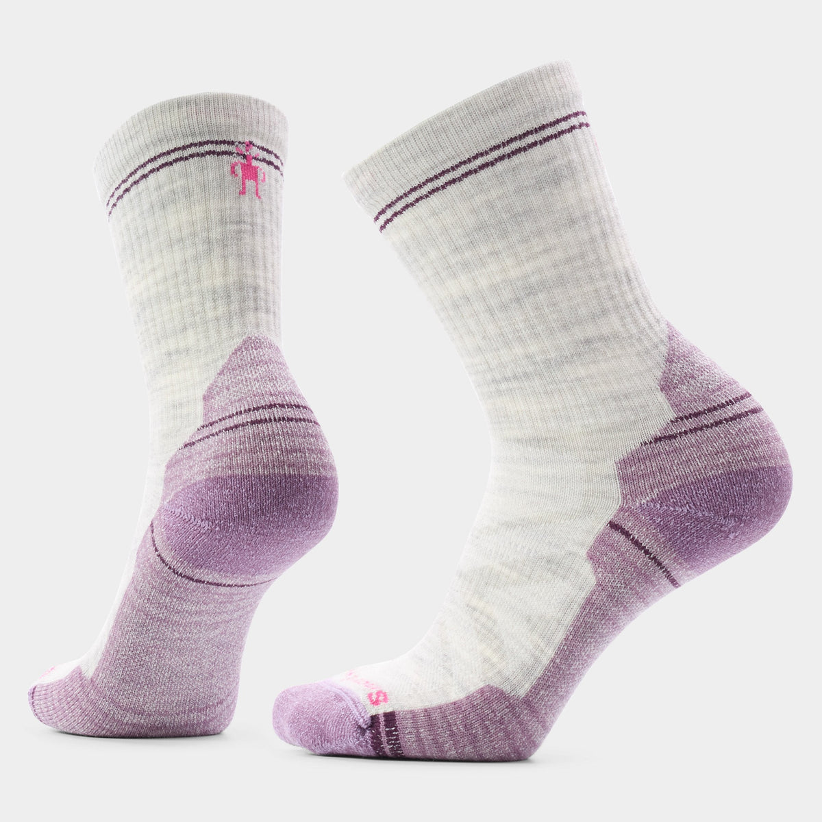 Smartwool Womens Performance Hike Light Cushion Crew - Ash-Purple Dawn
